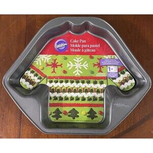 Wilton Holiday Sweater Cake Pan – Nonstick Novelty Mold New